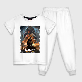 Детская пижама хлопок с принтом FARCRY PRIMAL в Кировске, 100% хлопок |  брюки и футболка прямого кроя, без карманов, на брюках мягкая резинка на поясе и по низу штанин
 | bloodragon | farcry | fc 5 | fc5 | фар край