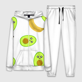 Женский костюм 3D с принтом Банан и Авокадо в Кировске,  |  | авокадо | банан | витамины | вкусный | глаза | деликатес | десерт | диета | еда | жёлтый | кожура | косточка | лицо | меню | модный | мякоть | плод | прикол | рот | сладкий | смешной | смузи | сочный