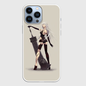 Чехол для iPhone 13 Pro Max с принтом A2 Nier в Кировске,  |  | automata | game | nier | robots | yorha | андроид | аниме | воин | девушка | игра | нир | робот | самурай | экшн