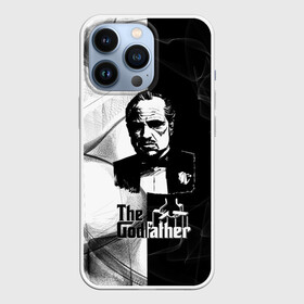 Чехол для iPhone 13 Pro с принтом Крёстный отец (The Godfather) в Кировске,  |  | black and white | the godfather | the godfather drawing | the godfather movie | the godfather print | крестный отец | принт крестный отец | рисунок крестный отец | фильм крестный отец | черный и белый