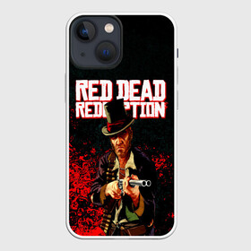 Чехол для iPhone 13 mini с принтом Red Dead Redemption Bandit в Кировске,  |  | Тематика изображения на принте: game | red dead | red dead redemption 2 | redemption 2 | rockstar games | бандиты | дикий запад | игры | ковбои | оружие