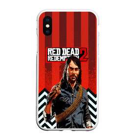 Чехол для iPhone XS Max матовый с принтом Бандит дикого запада | RDR 2 в Кировске, Силикон | Область печати: задняя сторона чехла, без боковых панелей | game | red dead | red dead redemption 2 | redemption 2 | rockstar games | бандиты | дикий запад | игры | ковбои | оружие