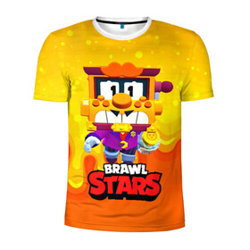Мужская футболка 3D спортивная с принтом Грифф Griff Brawl Stars в Кировске, 100% полиэстер с улучшенными характеристиками | приталенный силуэт, круглая горловина, широкие плечи, сужается к линии бедра | brawl | brawl stars | brawlstars | brawl_stars | grif | griff | бравл | бравлстарс | грифф