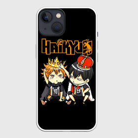 Чехол для iPhone 13 с принтом Тобио Кагеяма и Шоё Хината | Haikyu в Кировске,  |  | anime | haikyu | haikyuu | karasuno | manga | аниме | волейбол | волейбольный клуб | вороны | дети | карасуно | король площадки | манга | ниндзя шоё | старшая школа | тобио кагеяма | хаику | хаикую | шоё хината