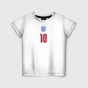 Детская футболка 3D с принтом Стерлинг форма Англия в Кировске, 100% гипоаллергенный полиэфир | прямой крой, круглый вырез горловины, длина до линии бедер, чуть спущенное плечо, ткань немного тянется | 2020 | 2021 | euro | fifa | uefa | аглийская | англичане | англия | евро | рахим | рахим стерлинг | сборная англии | сборной | стерлинг | уефа | фифа | форма | футбол | футбольная