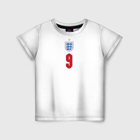 Детская футболка 3D с принтом Кейн форма Англия 2021 2022 в Кировске, 100% гипоаллергенный полиэфир | прямой крой, круглый вырез горловины, длина до линии бедер, чуть спущенное плечо, ткань немного тянется | 2020 | 2021 | euro | fifa | kane | uefa | аглийская | англичане | англия | гарри | гарри кейн | евро | кейн | сборная англии | сборной | уефа | фифа | форма | футбол | футбольная | харри | харри кейн