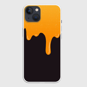 Чехол для iPhone 13 с принтом Капающий мёд | Dripping Honey в Кировске,  |  | 3d эффект | amber | art | food | paint | shiny paint | арт | блестящая краска | вязкий продукт | для любителей мёда | дрип | дриппинг | иллюстрация | капли мёда | краска | медовый рисунок | медок | реалистичный рисунок