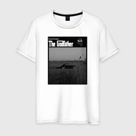 Мужская футболка хлопок с принтом Корлеоне в Кировске, 100% хлопок | прямой крой, круглый вырез горловины, длина до линии бедер, слегка спущенное плечо. | godfather | кино | крестный отец | фильм