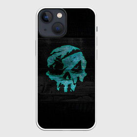 Чехол для iPhone 13 mini с принтом Skull of pirate в Кировске,  |  | Тематика изображения на принте: game | games | pirate | sea of thieves | sot | игра | игры | корабли | корабль | кракен | майкрософт | море | море воров | моря | пираты