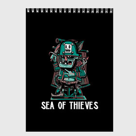 Скетчбук с принтом Старый пират в Кировске, 100% бумага
 | 48 листов, плотность листов — 100 г/м2, плотность картонной обложки — 250 г/м2. Листы скреплены сверху удобной пружинной спиралью | game | games | pirate | sea of thieves | sot | игра | игры | корабли | корабль | кракен | майкрософт | море | море воров | моря | пираты