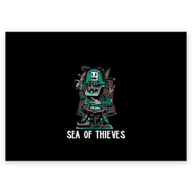 Поздравительная открытка с принтом Старый пират в Кировске, 100% бумага | плотность бумаги 280 г/м2, матовая, на обратной стороне линовка и место для марки
 | game | games | pirate | sea of thieves | sot | игра | игры | корабли | корабль | кракен | майкрософт | море | море воров | моря | пираты