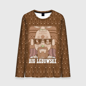 Мужской лонгслив 3D с принтом The Big Lebowski в Кировске, 100% полиэстер | длинные рукава, круглый вырез горловины, полуприлегающий силуэт | donny | dude | jeff bridges | the big lebowski | walter sobchak | большой лебовский | боулинг | вальтер собчак | джефф бриджес | донни | заяц | кегли | кролик | фильм | чувак