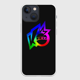 Чехол для iPhone 13 mini с принтом Knockout city. Rainbow logo в Кировске,  |  | a | arts | ball | box | city | dodgeball | e | electronic | game | gradient | knockout | logo | nintendo | playstation | rainbow | switch | technologies | x | а | артс | вышибалы | город | градиент | е | игра | лого | логотип | мяч | нокаут | 