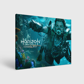 Холст прямоугольный с принтом Horizon Forbidden West в Кировске, 100% ПВХ |  | aloy | dawn | forbidden | horizon | west | zero | вест | нора | племя | форбидден | хорайзен | хоризон | элой