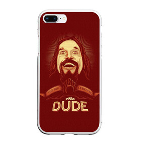 Чехол для iPhone 7Plus/8 Plus матовый с принтом The Dude в Кировске, Силикон | Область печати: задняя сторона чехла, без боковых панелей | dude | jeff bridges | the big lebowski | большой лебовский | боулинг | джефф бриджес | кегли | чувак | шар