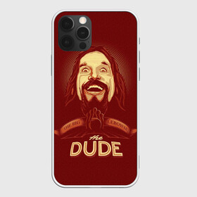 Чехол для iPhone 12 Pro с принтом The Dude в Кировске, силикон | область печати: задняя сторона чехла, без боковых панелей | Тематика изображения на принте: dude | jeff bridges | the big lebowski | большой лебовский | боулинг | джефф бриджес | кегли | чувак | шар