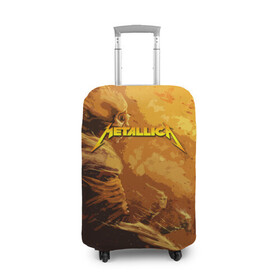 Чехол для чемодана 3D с принтом Metallica Music в Кировске, 86% полиэфир, 14% спандекс | двустороннее нанесение принта, прорези для ручек и колес | american | james hetfield | kirk hammett | metal band | metallica | music | mystic | rock | американская | джеймс хетфилд | металлика | музыка | рок | скилет | череп