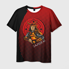 Мужская футболка 3D с принтом Самурай в Кировске, 100% полиэфир | прямой крой, круглый вырез горловины, длина до линии бедер | samurai | буси | воин | самурай | феодалы | философия | япония