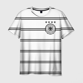Мужская футболка 3D с принтом Сборная Германии Евро 2020 в Кировске, 100% полиэфир | прямой крой, круглый вырез горловины, длина до линии бедер | 4 звезды | germany | германия | евро 2020 | европа | кубок евро | немецкая машина | немцы | сборная германии | футбол | футболисты | футбольная форма