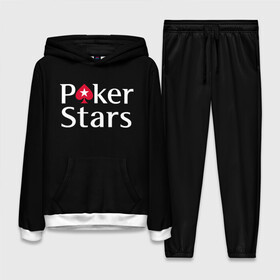 Женский костюм 3D (с толстовкой) с принтом Poker Stars в Кировске,  |  | Тематика изображения на принте: 777 | cards | casino | chips | flash | fortune | game | joker | luck | omaha | poker | roulette | straight | texas holdem | tournament | азарт | джокер | игра | казино | карты | омаха | покер | рулетка | стрит | техасский холдэм | турнир | удача | фишки |