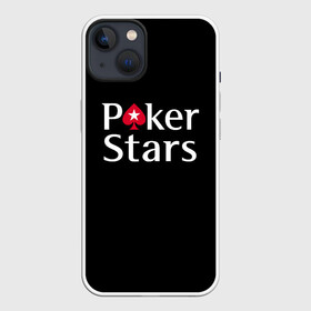 Чехол для iPhone 13 с принтом Poker Stars в Кировске,  |  | 777 | cards | casino | chips | flash | fortune | game | joker | luck | omaha | poker | roulette | straight | texas holdem | tournament | азарт | джокер | игра | казино | карты | омаха | покер | рулетка | стрит | техасский холдэм | турнир | удача | фишки |