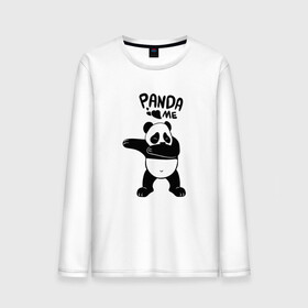 Мужской лонгслив хлопок с принтом Панда даббинг в Кировске, 100% хлопок |  | dabbing | panda | даб | даббинг | дэб | животное | медведи | медведь | панда | панды
