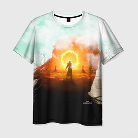 Мужская футболка 3D с принтом For Honor Mirage в Кировске, 100% полиэфир | прямой крой, круглый вырез горловины, длина до линии бедер | воин | засуха | игра | мираж | мифология | сражение | средневековье