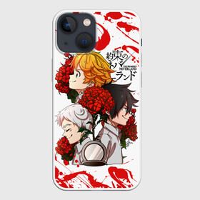 Чехол для iPhone 13 mini с принтом Yakusoku no Neverland в Кировске,  |  | anime | manga | yakusoku no neverland | аниме | манга | неверленд | обещанный неверленд