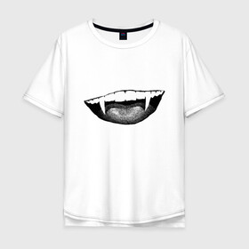 Мужская футболка хлопок Oversize с принтом Ковид  в Кировске, 100% хлопок | свободный крой, круглый ворот, “спинка” длиннее передней части | индийский | клыки | ковид | оскал | улыбка | штамм