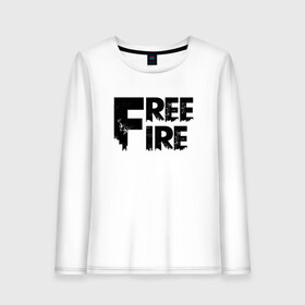 Женский лонгслив хлопок с принтом FREEFIRE | FF (Z) в Кировске, 100% хлопок |  | 111dots studio | battlegrounds | free fire | freefire | game | garena | garena free fire | гарена | игра | игры | киберспорт | королевская битва | мобильная игра | онлайн игра | пабг | фри фаер | фрифаер | экшн