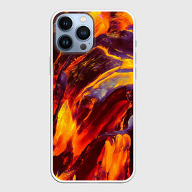 Чехол для iPhone 13 Pro Max с принтом ОГНЕННЫЙ ГРАНЖ | FIRE GRUNGE (Z) в Кировске,  |  | abstract | fire | geometry stripes | grunge | magma | texture | абстракция | брызги красок | гранж | краски | магма | огонь | плазма | текстура | угли | цветная | цветной | яркая