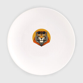 Тарелка с принтом Тигра стиль в Кировске, фарфор | диаметр - 210 мм
диаметр для нанесения принта - 120 мм | Тематика изображения на принте: арт | животные | иллюстрация | крутой | тигр