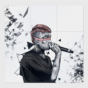Магнитный плакат 3Х3 с принтом Blind Lil Peep в Кировске, Полимерный материал с магнитным слоем | 9 деталей размером 9*9 см | hip hop | lil peep | rap | rep | густав элайджа | дшд зууз | исполнители | исполнитель | лил пип | музыка | реп