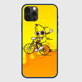 Чехол для iPhone 12 Pro Max с принтом Банан на велосипеде в Кировске, Силикон |  | байк | банан | бананчик | велик | велосипед | живой банан | спорт