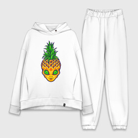 Женский костюм хлопок Oversize с принтом Ананас инопланетянин в Кировске,  |  | a pineapple | alien | tegunvteg | ананас | инопланетянин | нло | пришелец | сюрреализм