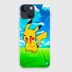 Чехол для iPhone 13 mini с принтом Уставший Пикачу в Кировске,  |  | anime | picachu | pikachu | аниме | милый | пика | пикачу | покебол | покемон