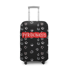 Чехол для чемодана 3D с принтом Bloody Pyrokinesis в Кировске, 86% полиэфир, 14% спандекс | двустороннее нанесение принта, прорези для ручек и колес | hip hop | pyrokinesis | rap | rep | андрей фёдорович | исполнители | исполнитель | музыка | пирокинезис | пирокинесис | реп