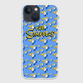Чехол для iPhone 13 mini с принтом Gomers pattern в Кировске,  |  | gomer | simpsons | the simpson | гомер | мульт | мультфильм | симпсоны