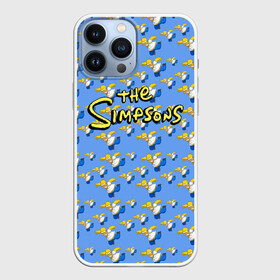 Чехол для iPhone 13 Pro Max с принтом Gomers pattern в Кировске,  |  | Тематика изображения на принте: gomer | simpsons | the simpson | гомер | мульт | мультфильм | симпсоны