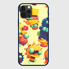 Чехол для iPhone 12 Pro Max с принтом Crazy Simpsons в Кировске, Силикон |  | Тематика изображения на принте: bart | gomer | liza | simpsons | the simpson | барт | гомер | лиза | мардж | мульт | мультфильм | симпсоны