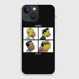 Чехол для iPhone 13 mini с принтом Mozes band в Кировске,  |  | gomer | simpsons | the simpson | гомер | мульт | мультфильм | симпсоны