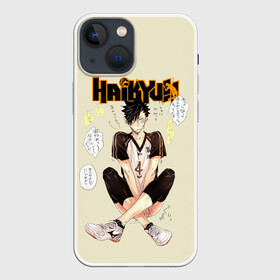 Чехол для iPhone 13 mini с принтом Куроо Тецуро | Старшая Некома в Кировске,  |  | anime | haikyu | haikyuu | kuroo tetsurou | аниме | волейбол | волейбольный клуб | коварный капитан | колючая голова | куро | куроо сан | манга | номер 4 | старшая некома | старшая школа | хаику | хаикую