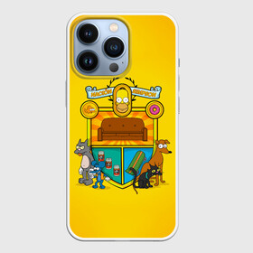 Чехол для iPhone 13 Pro с принтом Simpsons nation в Кировске,  |  | gomer | simpsons | the simpson | гомер | мульт | мультфильм | симпсоны