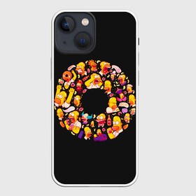Чехол для iPhone 13 mini с принтом Пончик Гомер в Кировске,  |  | gomer | simpsons | the simpson | гомер | мульт | мультфильм | симпсоны
