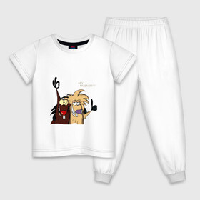 Детская пижама хлопок с принтом Злюки бобры в Кировске, 100% хлопок |  брюки и футболка прямого кроя, без карманов, на брюках мягкая резинка на поясе и по низу штанин
 | бобры | друзья | животные | мультфильм | позитив. | шерсть