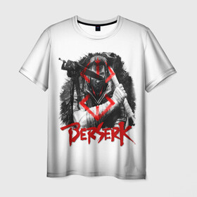 Мужская футболка 3D с принтом Берсерк - Berserk в Кировске, 100% полиэфир | прямой крой, круглый вырез горловины, длина до линии бедер | anime | berserk | аниме | берсерк | бесерк | гатс | манга | мультфильм