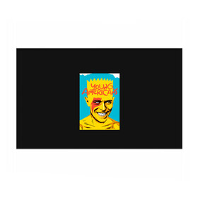 Бумага для упаковки 3D с принтом Bart x Bowie в Кировске, пластик и полированная сталь | круглая форма, металлическое крепление в виде кольца | Тематика изображения на принте: bart | simpsons | the simpson | барт | дэвид бови | дэвид боуи | мульт | мультфильм | симпсоны
