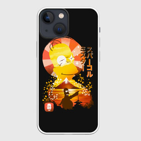 Чехол для iPhone 13 mini с принтом Гомер в азии в Кировске,  |  | gomer | simpsons | the simpson | азия | гомер | мульт | мультфильм | симпсоны | япония