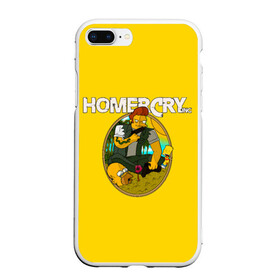 Чехол для iPhone 7Plus/8 Plus матовый с принтом Homer Cry в Кировске, Силикон | Область печати: задняя сторона чехла, без боковых панелей | Тематика изображения на принте: far cry | farcray | gomer | homer | simpsons | the simpson | гомер | мульт | мультфильм | симпсоны | фар край