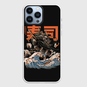 Чехол для iPhone 13 Pro Max с принтом Sushi Dragon в Кировске,  |  | breathing | chinese | dragonblack | fire | helicopter | japan | marine | monster | ocean | reptile | sea | sticks | sushi | water | waves | вертолет | вода | волны | дракон | китайский | монстр | море | морской | огнедышащий | океан | палочки